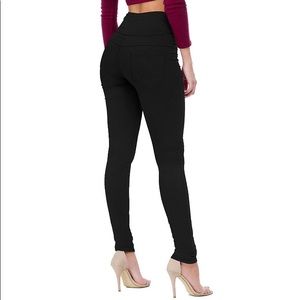 Butt Lift High Wide Waist Stretch Skinny Jeans